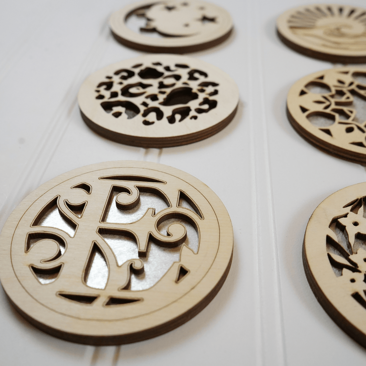 3" Mirror Compacts - Laser Cut Design