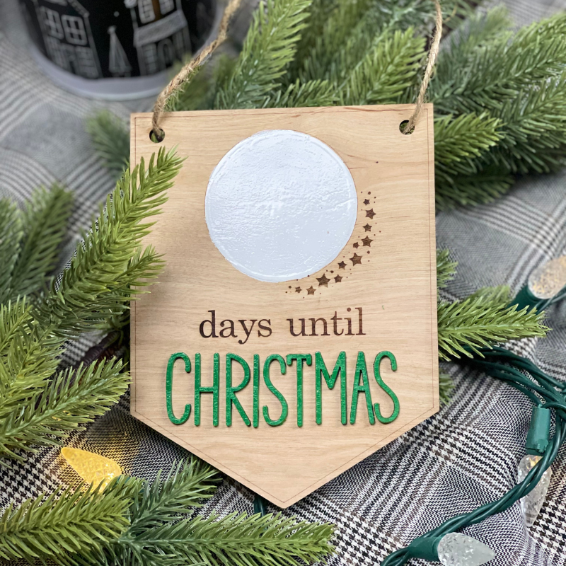 Countdown to Christmas/Santa Dry Erase Sign