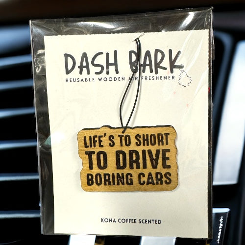 DashBark Custom Wooden Car Air Freshener - Eco-Friendly, Personalized Scents for Vehicles