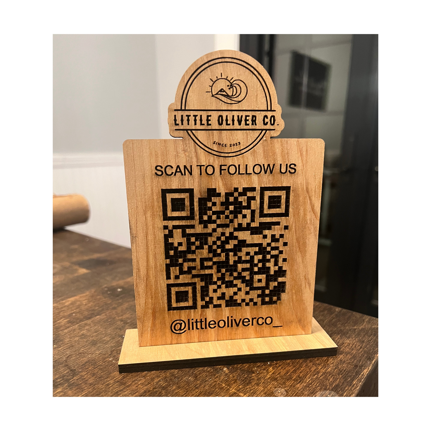 Custom QR Code Office Sign - Personalize with Your URL, Ideal for Business Logos, Social Accounts, WiFi & More, Available in Various Shapes and Designs