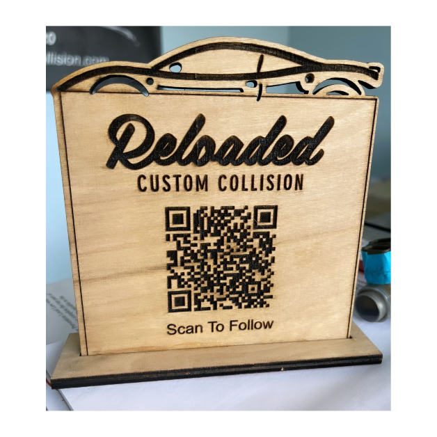 Custom QR Code Office Sign - Personalize with Your URL, Ideal for Business Logos, Social Accounts, WiFi & More, Available in Various Shapes and Designs