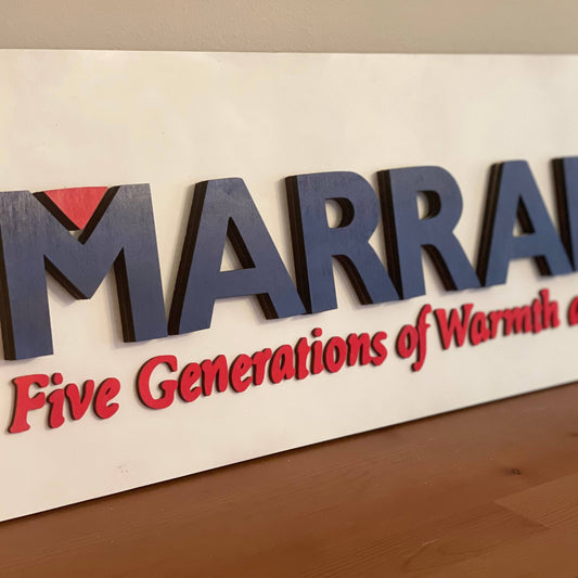 Custom Business Logo - Custom Wooden Layered Sign with 3D text