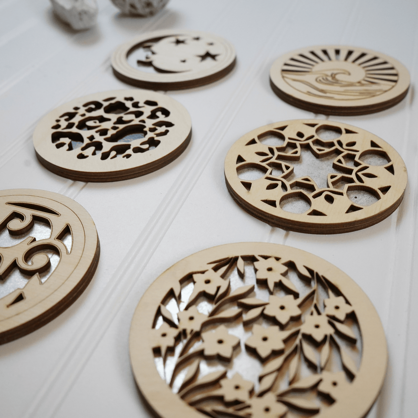 3" Mirror Compacts - Laser Cut Design