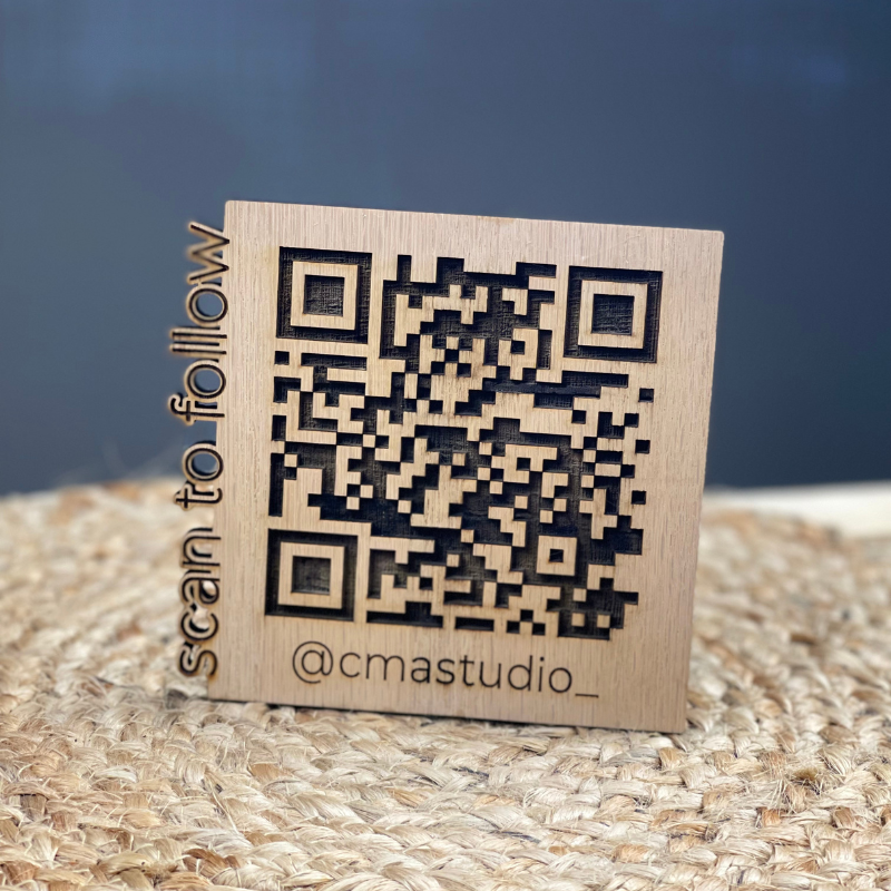Custom QR Code Office Sign - Personalize with Your URL, Ideal for Business Logos, Social Accounts, WiFi & More, Available in Various Shapes and Designs