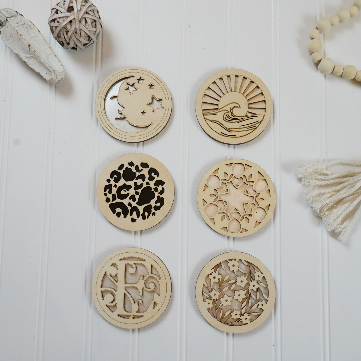 3" Mirror Compacts - Laser Cut Design