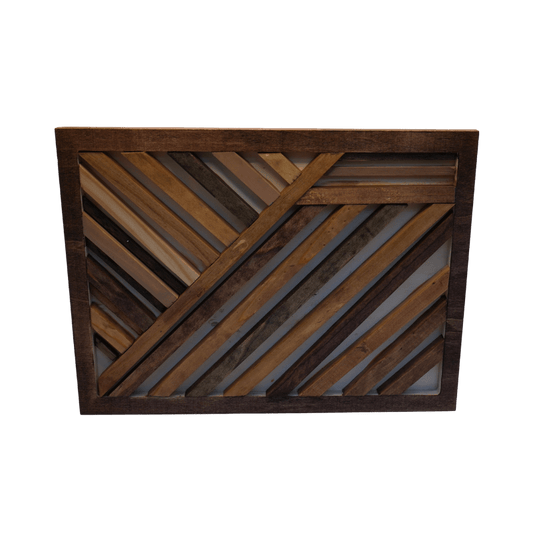 Geometric Wood Design Wall Art