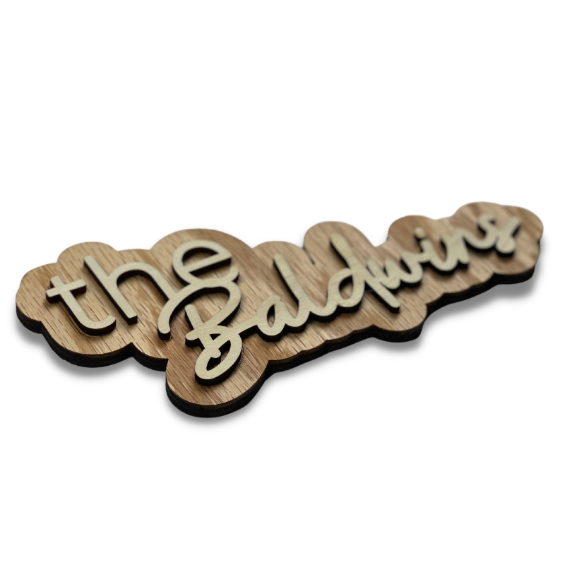 Layered Wooden Backdrop Sign